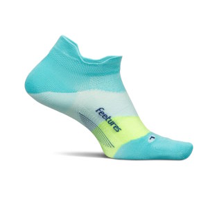Feetures Elite Ultra Light Cushion No Show - Aqua Surf