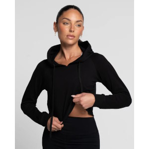 Cropped Hoodie - Onyx