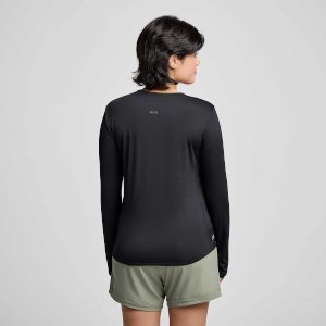 Saucony Women’s Stopwatch Long Sleeve Top - Black