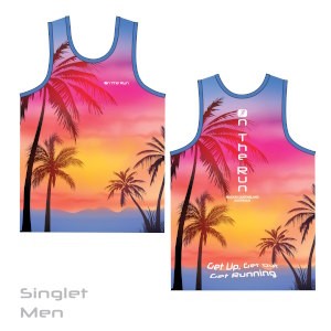 Sunset Vibes Mens Singlet