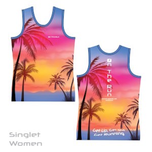 Sunset Vibes Womens Singlet